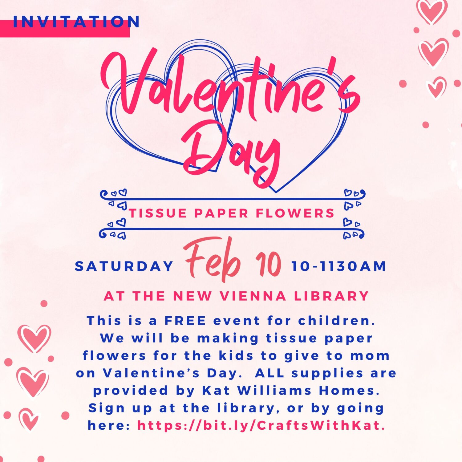 Valentine’s Day Craft — New Vienna Library